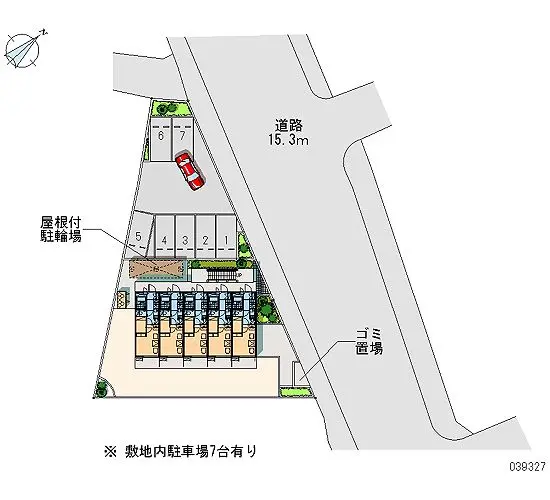 ★手数料０円★秦野市河原町　月極駐車場（LP）